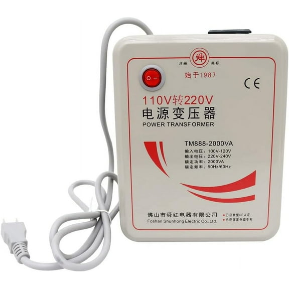 Adapter Transformer 1500W-2000W Voltage Converter 110V Convert to 220V