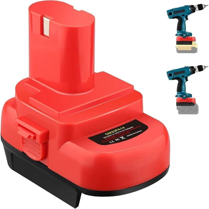 Adapter Use for Ma/kita Ni-CD Ni-Mh Tools,for De*walt 20V 60V and for Mil*wau*kee 18V M18 Lithium Battery Convert to for Ma.kita 12V 14.4V Ni-Cd/Ni-Mh Batteries Power for Ni-CD Cordless Power Tool