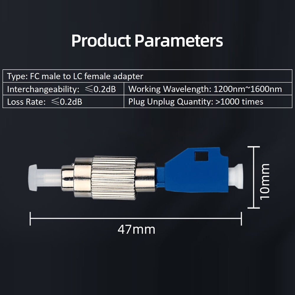 Adapter,Visual Locator Fiber Female Optical Fiber Fc Male To Adapter