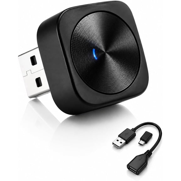 Adapter for  & Android with USB/USB-C Port, 2026 Upgraded 2-in-1  Mini  Play Adapter, Plug & Play Dongle, Converts Wired to , No Delay  Auto-Connect