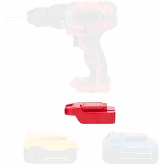 Adapter for Bauer 20v Max Cordless Tools, Compatible with De Walt & Hercules 20v Max Battery, Adapter Only, 1 Pack, Red$$Tools & Hardware Other