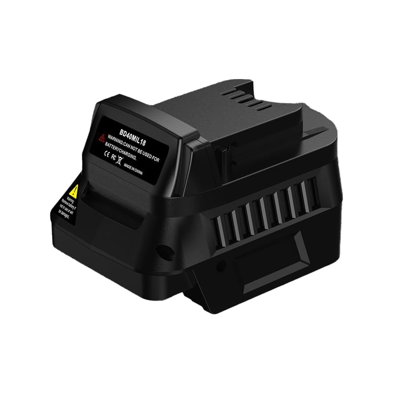 Adapter for Black and Decker 40V Battery To  Work for Mil*wau*kee 18V M18 Cordless Power Tool