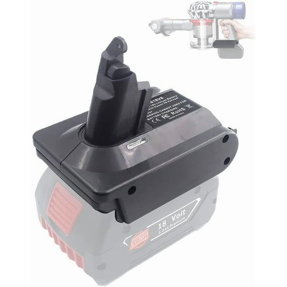 Adapter for Bos*ch 18V Lithium Battery BAT609 BAT618 Convert To for Dy*son V6 V7 V8 Battery for Dy*son Handheld Vacuum Cleaner Use