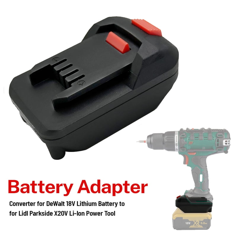 Adapter for De*Walt 20V Lithium Battery Converter to for Lidl Park*side X20V Li-Ion Power Tool Accessories(NO Battery )