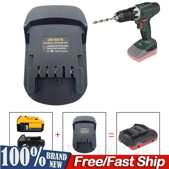 Adapter for Dewalt for Milwaukee 18V Li-ion Battery Convert To for Metabo Tools
