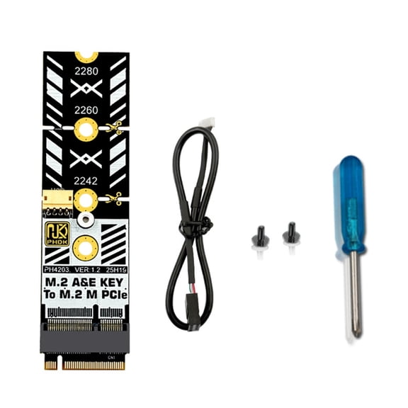 Adapter for M.2 WiFi Card to NVMe Supporting 2280/2260/2242 Sizes with High-Speed Transfer