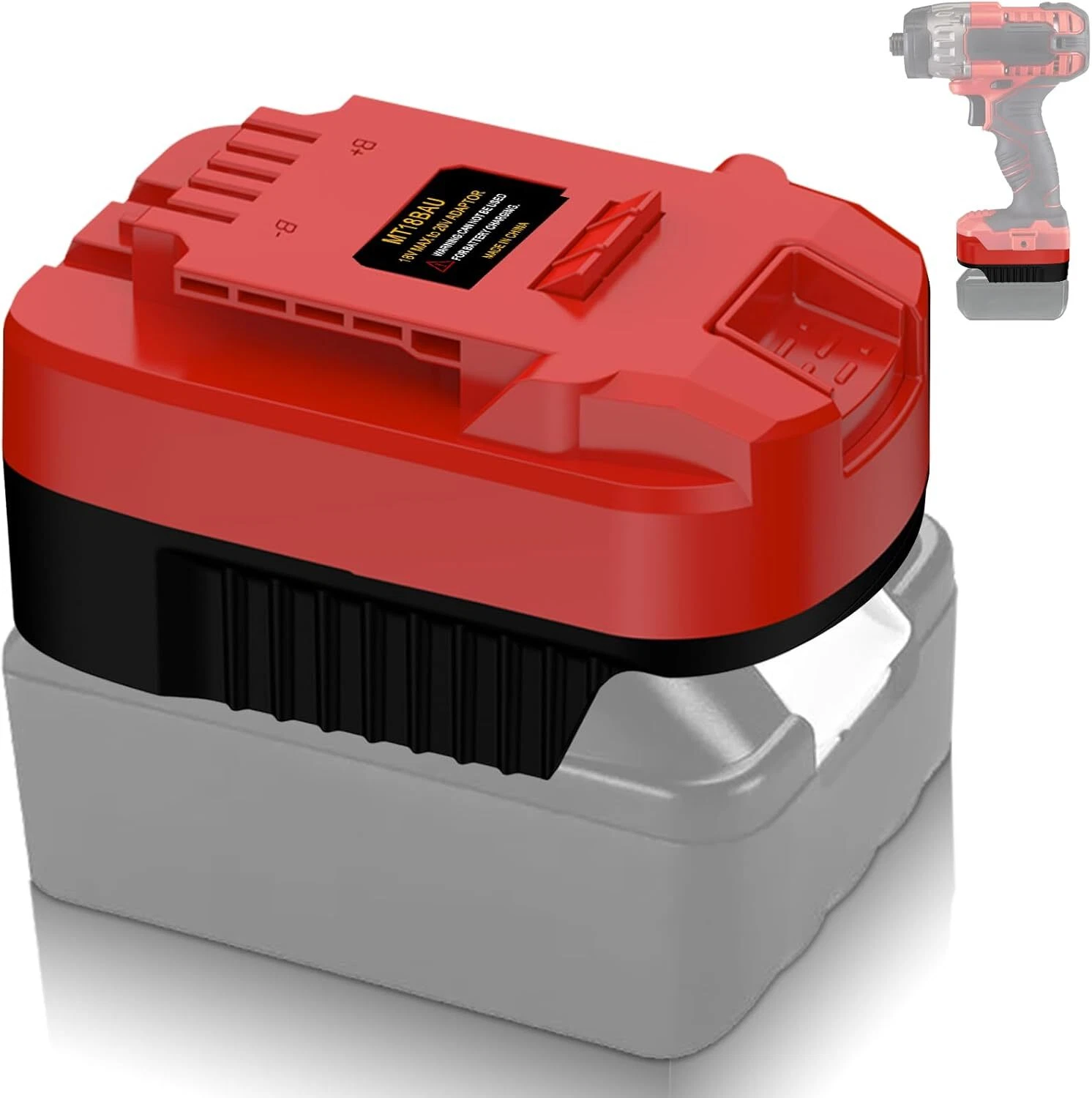 Adapter for Makita 18V Li-ion Battery Converter To for Bauer 20V ...