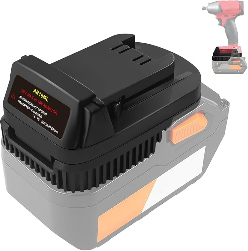 Battery Adapter For Ryobi 18V ONE+ Tools To Use Ridgid 18V Batteries - Adapter Only (Not For Advanced Batteries)