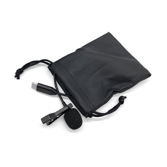 Adapterless Clip Mic for Action Cams, Wide Compatibility Noise-Canceling Lavalier Voice Recorder