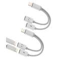 thumbnail image 1 of Dual Lightning Jack Headphone Adapter (2Pack)Charger Aux Audio Cable Splitter for Apple MFi Certified for iPhone 14 13 Pro Max For iPad Charging Dongle Double Lighting Charge Music Earphone Connector, 1 of 7