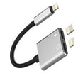 thumbnail image 1 of Dual Lightning Headphone Jack Adapter(2in1)for iPad Aux Audio Charger Cable Splitter for Apple MFi Certified for iPhone 14 13 12 Pro Max Connector Double Lighting Phone Charging Earphone Music Dongle, 1 of 7