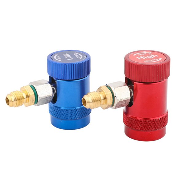 Adapters Quick Couplers R1234yf Quick Couplers Adapters Adjustable 1/4" Male Port AC Charging Fittings High Low Pressure
