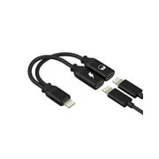 Dual Lightning Headphone Jack Adapter 2in1for Apple MFi Certified Dongle Aux Audio Charger Cable Splitter for iPad Air for iPhone 14 13 Pro Max Connector Double Lighting Charging Earphone Converter