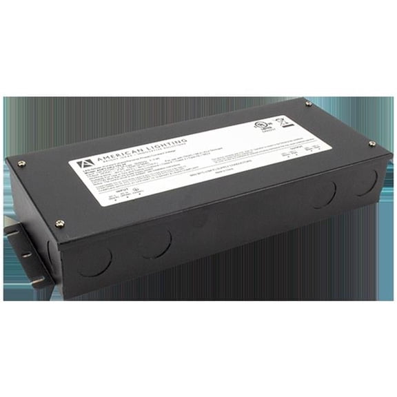 Adaptive 192-Watt 120-277V Input 24 VDC Output ELV-MLV-Triac-Phase Dimming Electronic LED Driver, Black