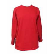 Adaptive Back Snap Fleece Top for Women, Size Large   Easy Dressing Long Sleeve Sweatshirt, Soft Warm Open Back Pullover for Everyday Comfort