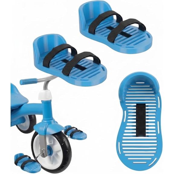 Adaptive Bike Pedal with Adjustable Straps, Tricycle Pedal Foot Support, Secure Foot Holder for Tricycles, Easy Install Anti-Slip Pedal Support for Safe Riding