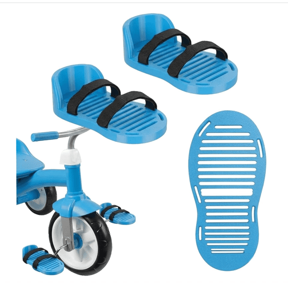 Adaptive Bike Pedal with Adjustable Straps, Tricycle Pedal Foot Support, Secure Foot Holder for Tricycles, Easy Install Anti-Slip Pedal Support for Safe Riding