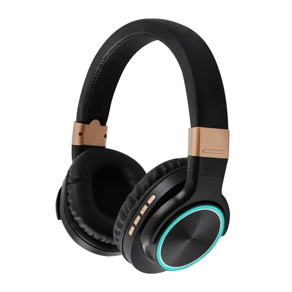 Adaptive Bluetooth 5.0 Over Ear Headphones, HiFi Subwoofer Bluetooth Headset, Wired Wireless Earphones, TF Card Play Foldable Headphones, Adjustable Soft Earmuffs for Phone Computer TV