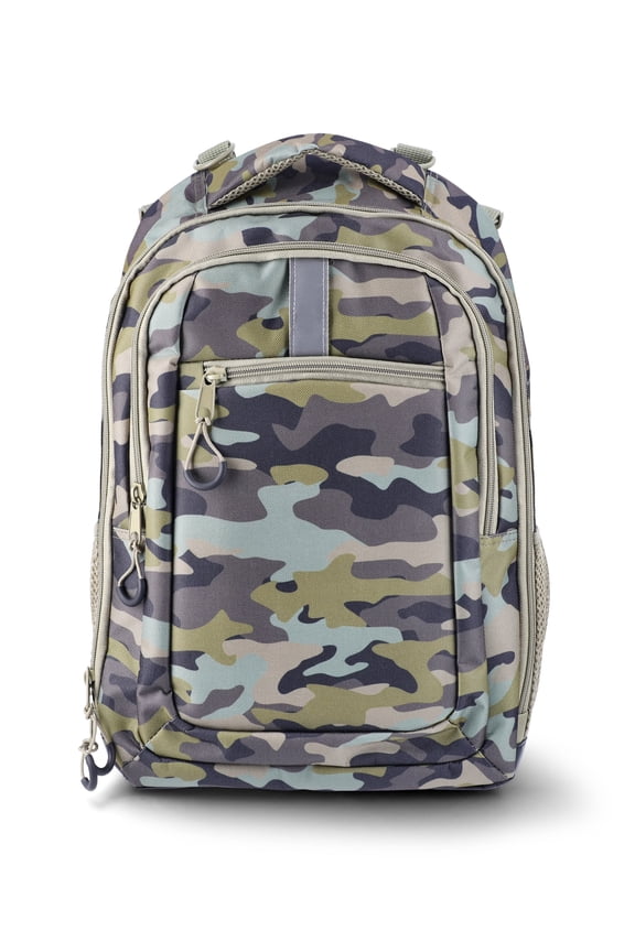 Adaptive Classic Camo Backpack 17 Inch Green Emerald School Travel Bag