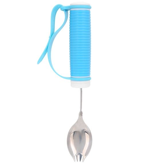 Adaptive Eating Fork With Adjustable Strap - Adjustable Strap Eating Aid Fork Spoon For Elderly & Hand Tremors