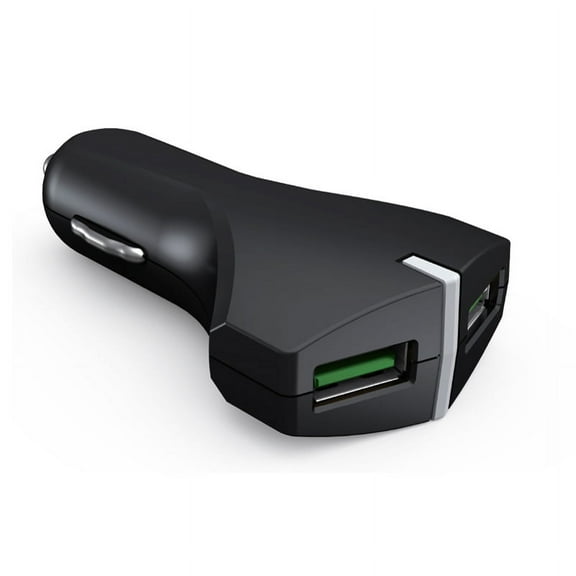 Adaptive Fast 36W 2-Port USB Car Charger Compatible With iPod Touch 5 4th Gen Nano 7th Gen, iPad Pro 9.7 10.5