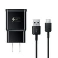 thumbnail image 1 of Adaptive Fast Charger Compatible with Essential Phone [Wall Charger + Type-C USB Cable] Dual voltages for up to 60% Faster Charging! BLACK, 1 of 3