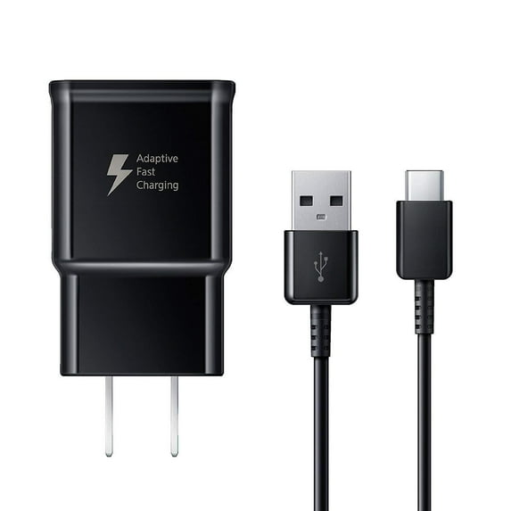 Adaptive Fast Charger Compatible with Essential Phone [Wall Charger + Type-C USB Cable] Dual voltages for up to 60% Faster Charging! BLACK