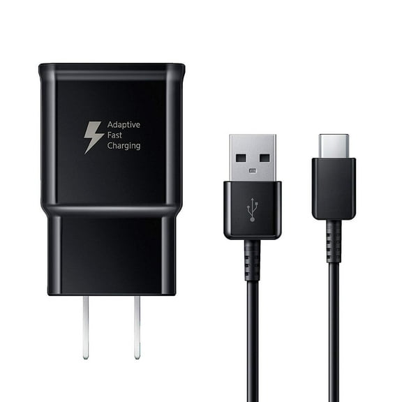 Adaptive Fast Charger Compatible with LeEco Le S3 [Wall Charger + Type-C USB Cable] Dual voltages for up to 60% Faster Charging! BLACK - New