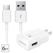 USB Type C Cable Fast Charging Wall Charger Adapter Kit Compatible Samsung Galaxy S8 / S8 Plus/S9 / S9+/Active/Note 9 / Note 8/S10 /S10e & Other Smartphones