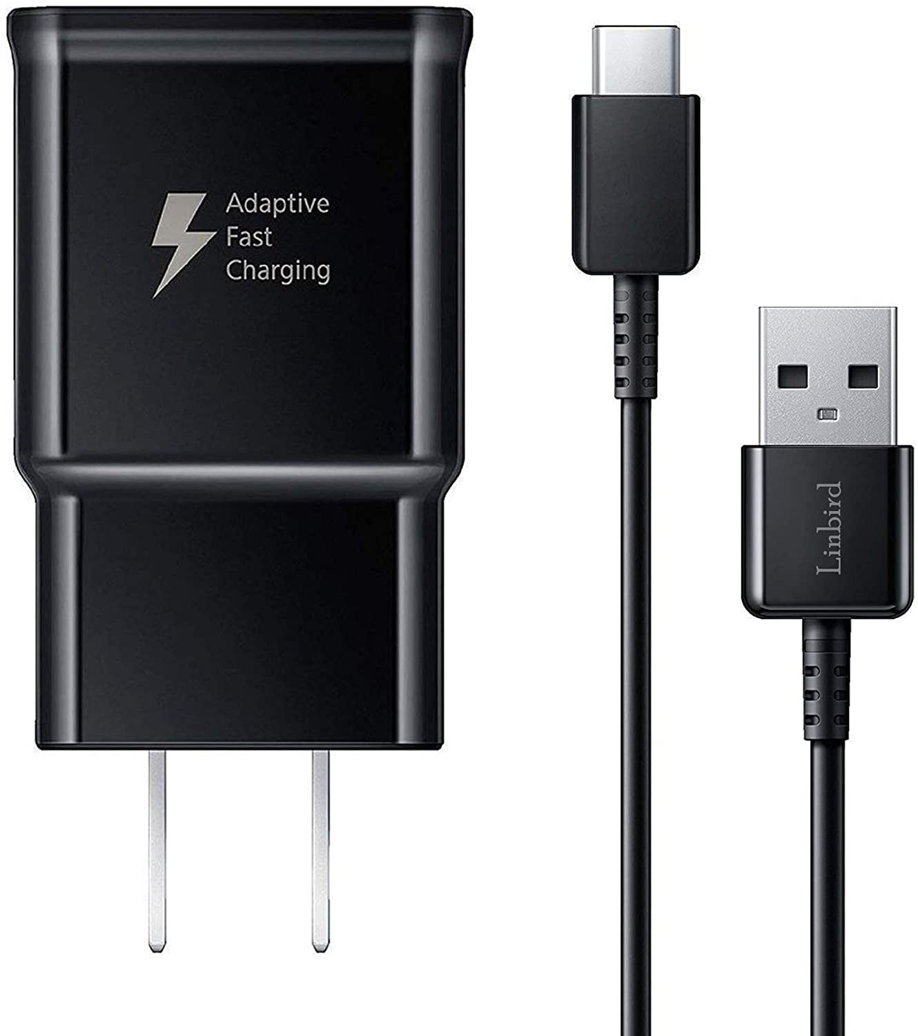 Adaptive Fast Charging Wall Charger Plug with USB Type C Cable for LG
