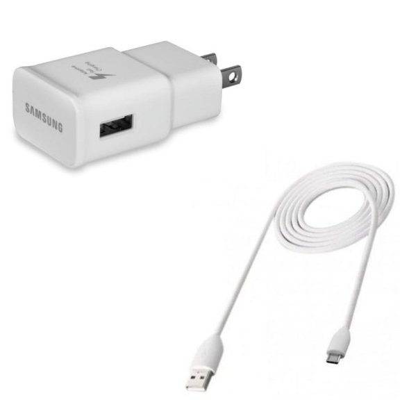 Adaptive Fast Home Charger w MicroUSB 3ft USB Cable W9X for LG Logos, K10 K30, Sunrise, G3, Volt, K3, Harmony, Lucky, Leon, K8, Fortune, Realm, G4, Aristo, Risio, Treasure, X Venture