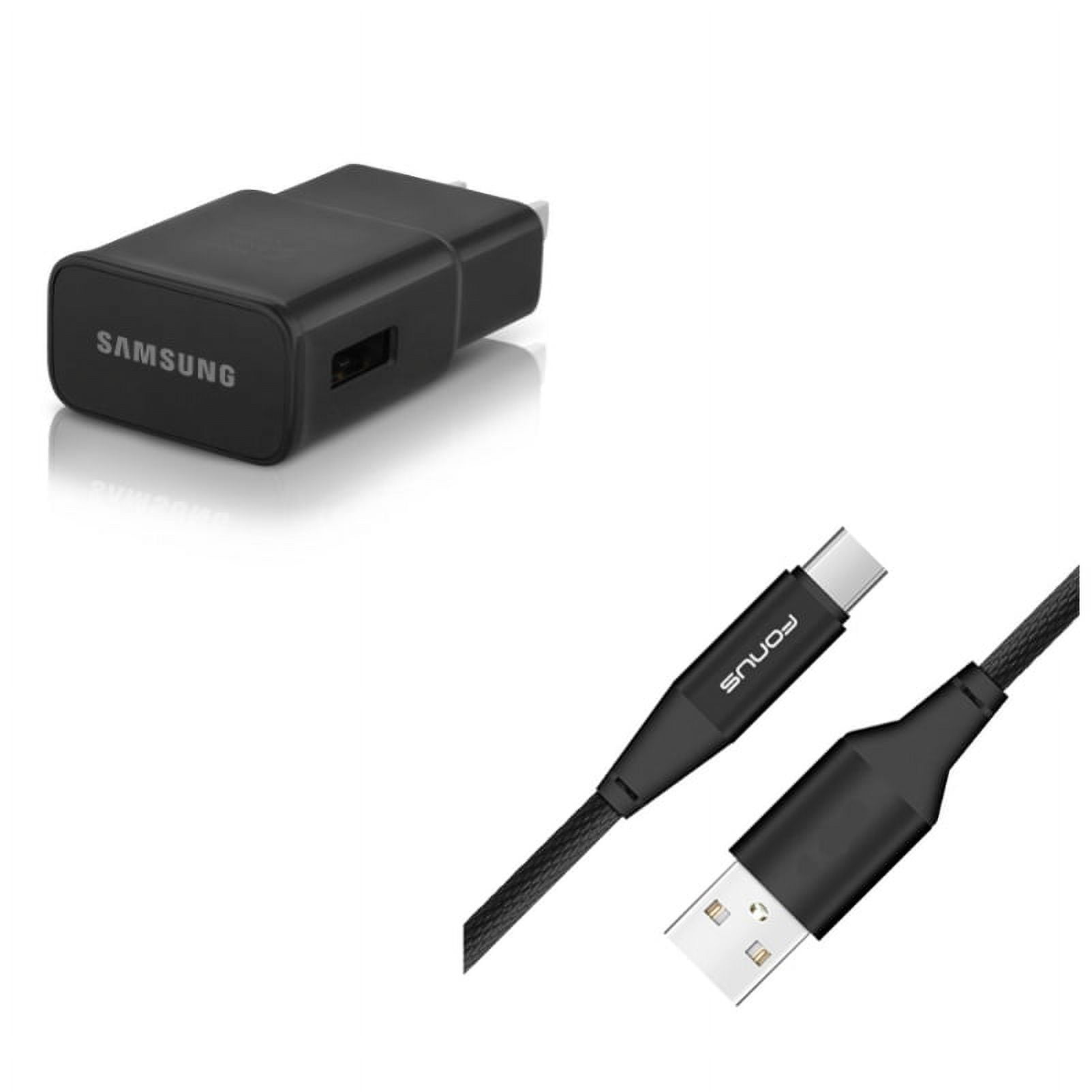 Adaptive Fast Home Charger w Type-C 6ft USB Cable Y4L for Microsoft Lumia 950 - Motorola One, Moto Z4 Z3 Play Z2 Play Z Play Droid Force Droid X4 G7 Power Play G6 - Nokia 7.1, 8, 3.1 Plus