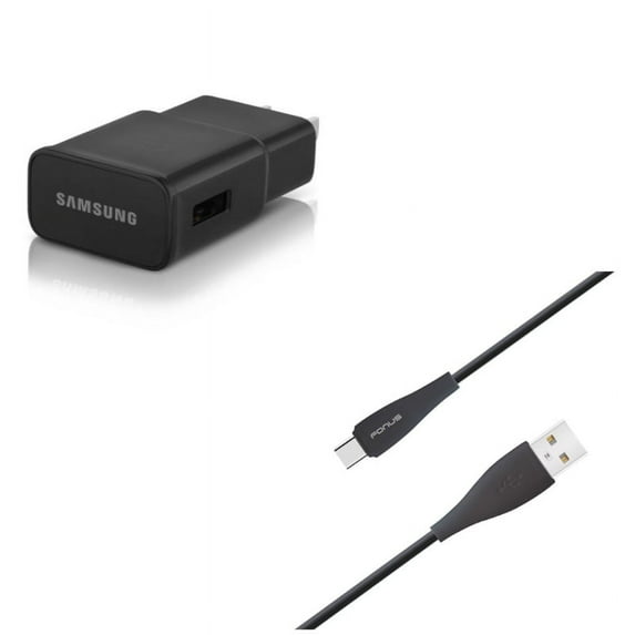 For Google Pixel 7a/7/Pro/6a - 10ft USB Cable w OEM Home Charger, Type-C Charger Cord Power, Adaptive Fast USB Power for Google Pixel 7a/7/Pro/6a Phones