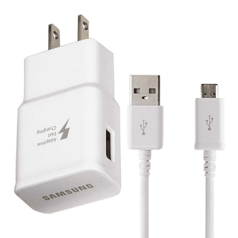UrbanX Adaptive Fast Charger, Micro USB Cable 4ft, Samsung Galaxy