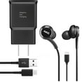 thumbnail image 1 of Adaptive Fast Wall Charger Type C Cable & AKG USB C Earbuds Headphones for Realme 6 {1x Wall Adapter + 1x Cable + 1x Earbuds}, 1 of 5