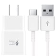thumbnail image 1 of Adaptive Fast Wall Charger kit with USB Type-C Cable Compatible with Samsung Galaxy S8/S8 Plus/ S9/ S9+/ S10/ S10 Plus/Note 8/ Note 9 (White), 1 of 7