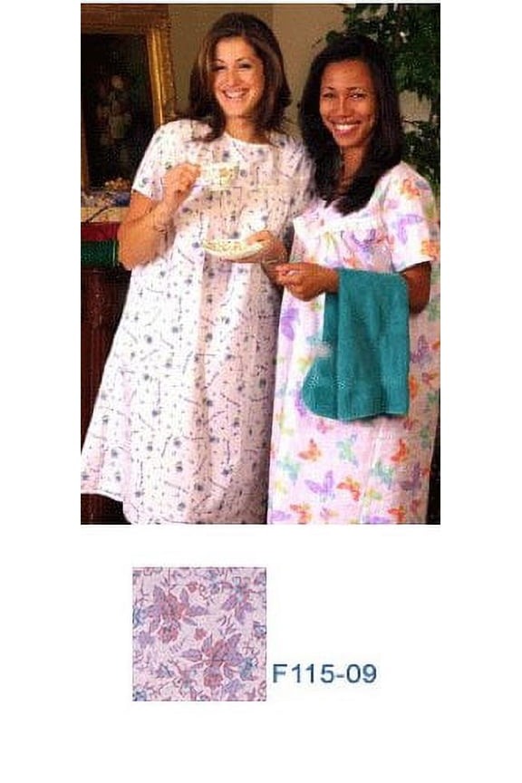 Adaptive Poly Cotton Backwrap Gown (Medium, 09)
