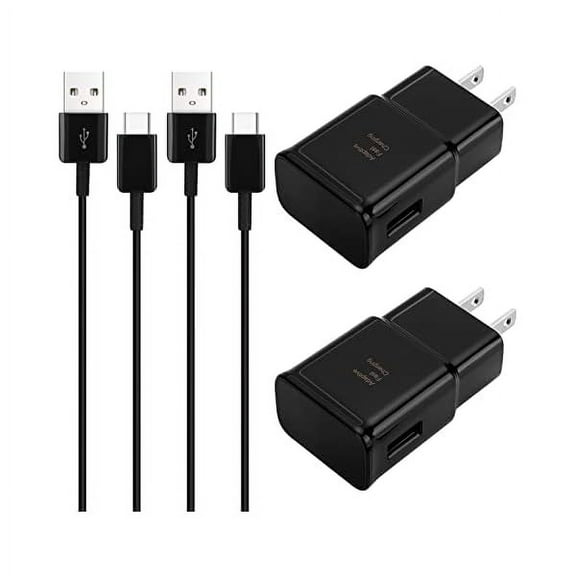 Adaptive Samsung Fast Charger kit with 8Ft USB Type C Charging Cable for Samsung Galaxy S8/S8 Plus/S9/S9 Plus/S10/S10e/S20/S20+/S21/S21+/S21 Ultra/S23/S22/S22+/S22/S25 Ultra/Note 8/Note 9/Note 10/20