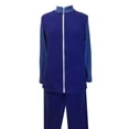 thumbnail image 1 of Adaptive Shoulder-Snap Pant Set, Front Zipper, Cobalt Blue, 1 of 6