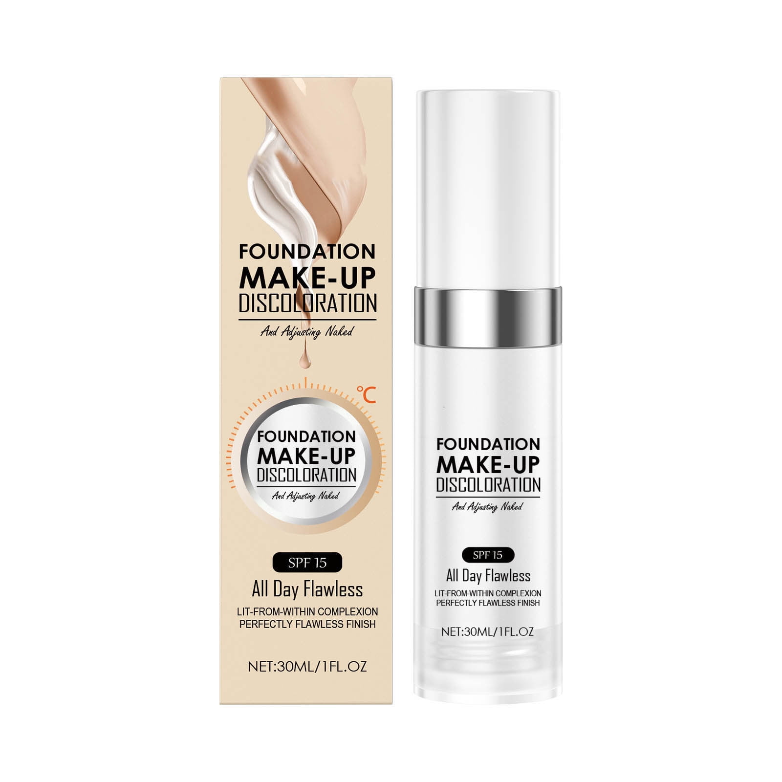 Adaptive Skin Tone Liquid Foundation Long Lasting Hydrating Coverage