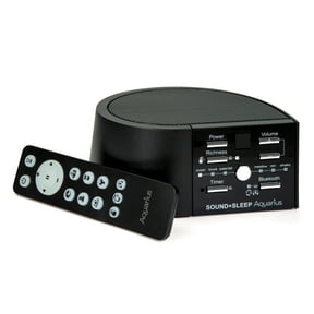 Adaptive Sound Technologies Sound + Sleep Aquarius, White Noise Machine, Black