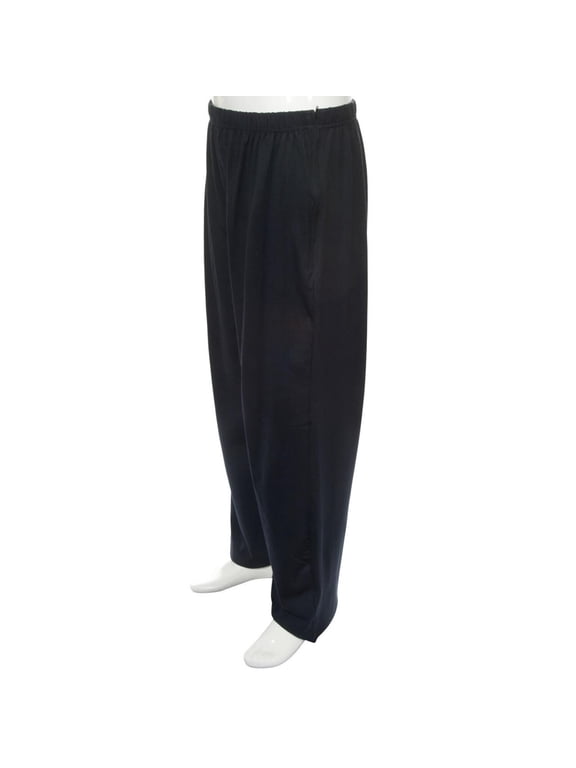 Adaptive Unisex Side-Zipper, Elastic Waistband Lightweight Knit Pants|