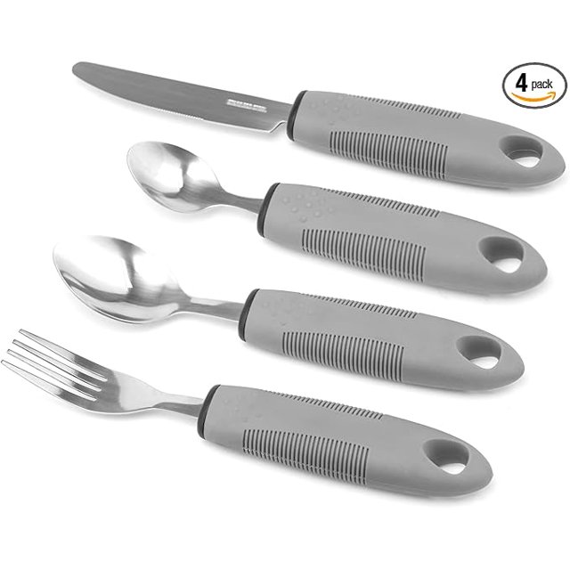 Adaptive Utensil Set Arthritis Aid Silverware for The Elderly