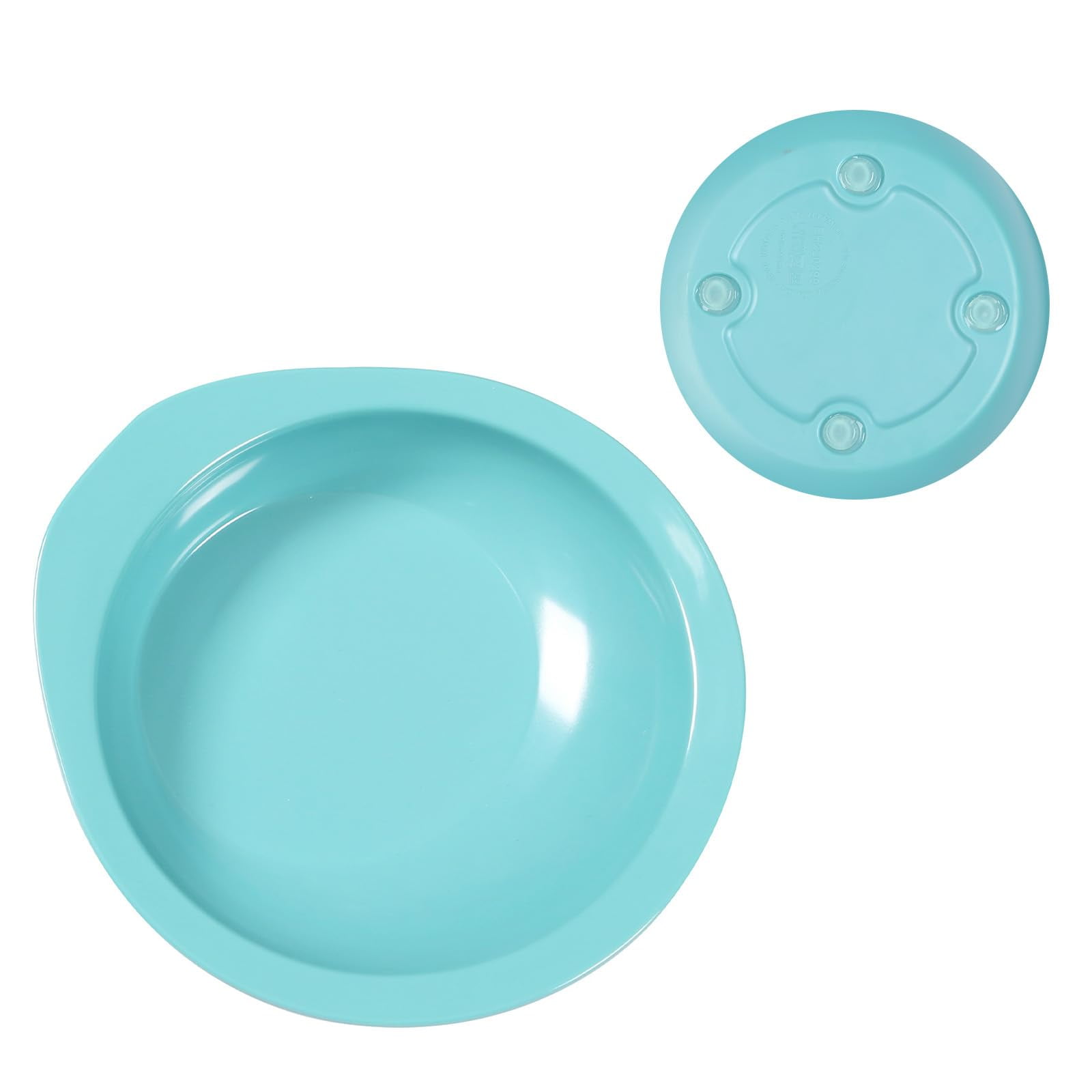 Adaptive Utensils Weighted Nonslip Scoop Divided Plate,Parkinsons