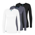 thumbnail image 1 of Adar 3 Pack Women's Comfort Long Sleeve T-Shirt/Underscrub Tee - 2903M - BPW - M, 1 of 6