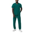 thumbnail image 1 of Adar Addition Go-Everyday Scrub Set For Men - Stylish Scrub Top & Cargo Scrub Pants - A9800 - Dark Teal - XXS, 1 of 7