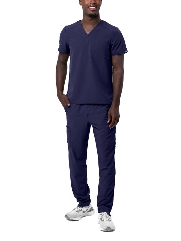 Addition Scrubs For Men - Classic V-Neck Scrub Top