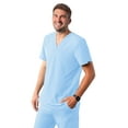 thumbnail image 1 of Adar Addition Scrubs For Men - Classic V-Neck Scrub Top - A6006 - Sky Blue - S, 1 of 7
