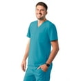 thumbnail image 1 of Adar Addition Scrubs For Men - Modern Multi Pocket V-Neck Scrub Top, 1 of 7