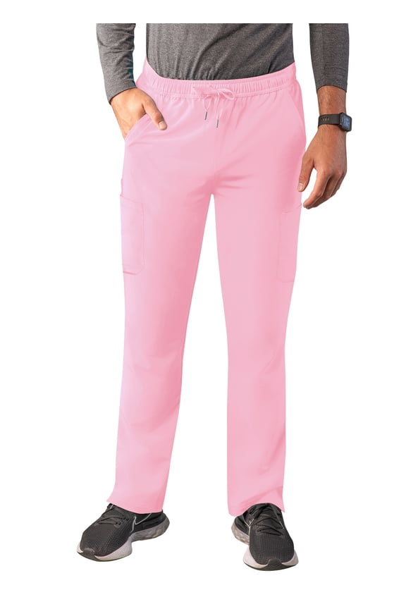 Addition Scrubs For Men - Slim Leg Cargo Drawstring Scrub Pants